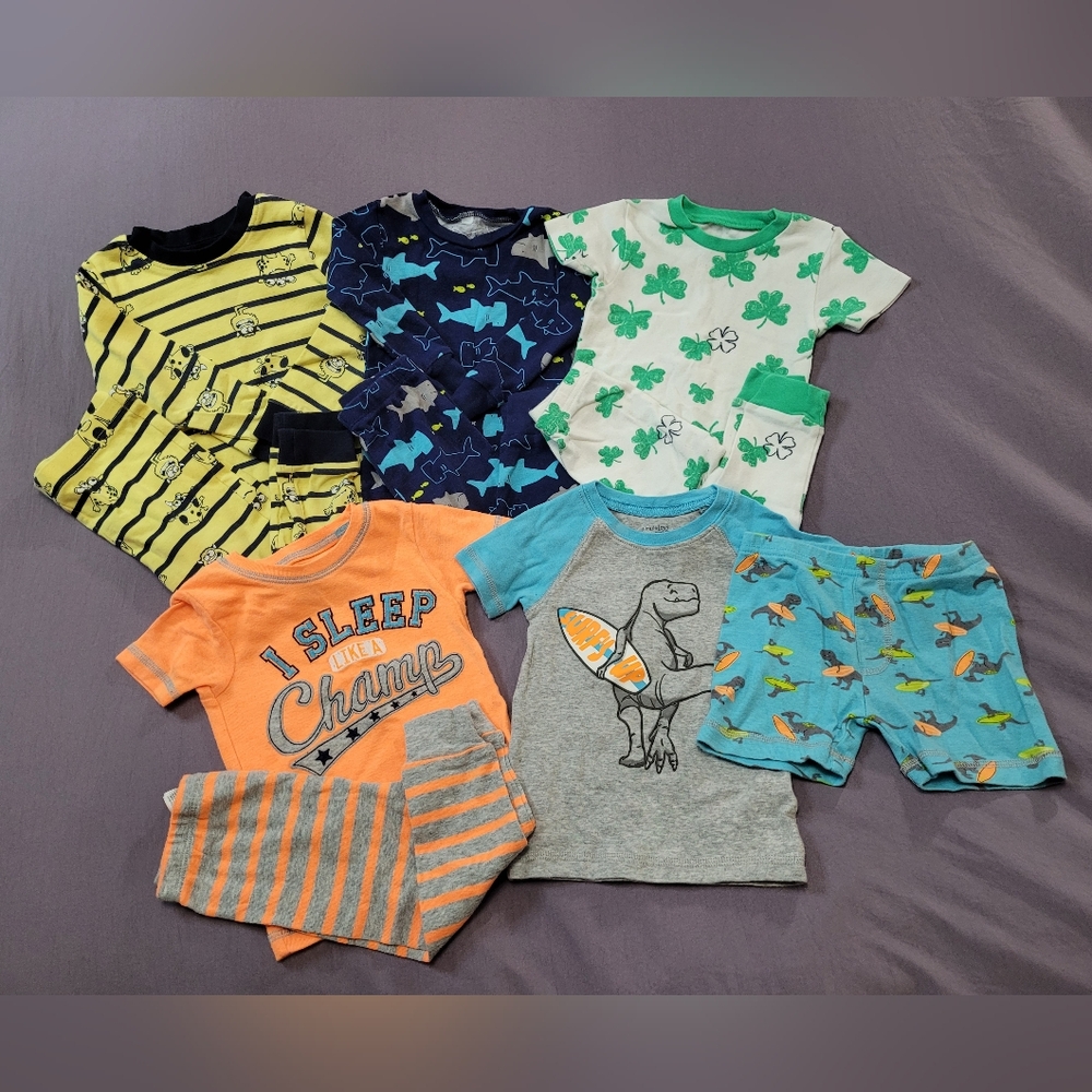 Bundle of 5 Assorted Toddler Pajama Sets